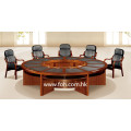 Mesa de conferencia redonda de madera grande Mesa de conferencia Muebles de oficina clásicos (FOHSC-3006)
